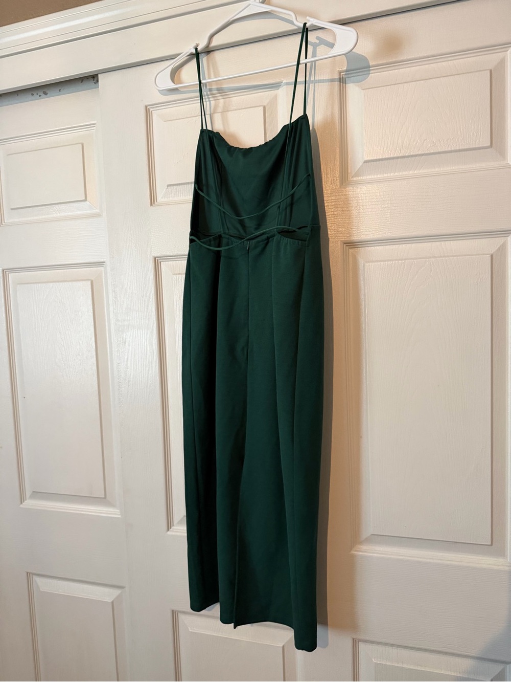 Hello molly Elegant Dark Green Spaghetti Strap Jumpsuit